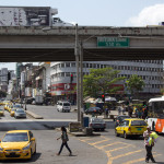 Plaza cinquo de Mayo, einer der wichtigsten Verkehrsknotenpunkte Panama Citys