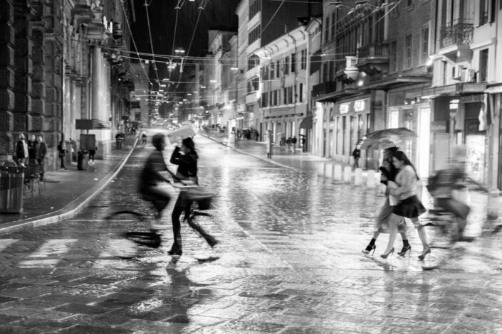 Rainy night in Bologna