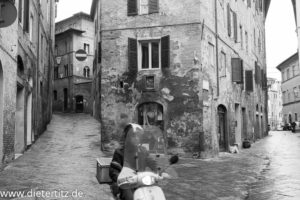In den Straßen von Siena